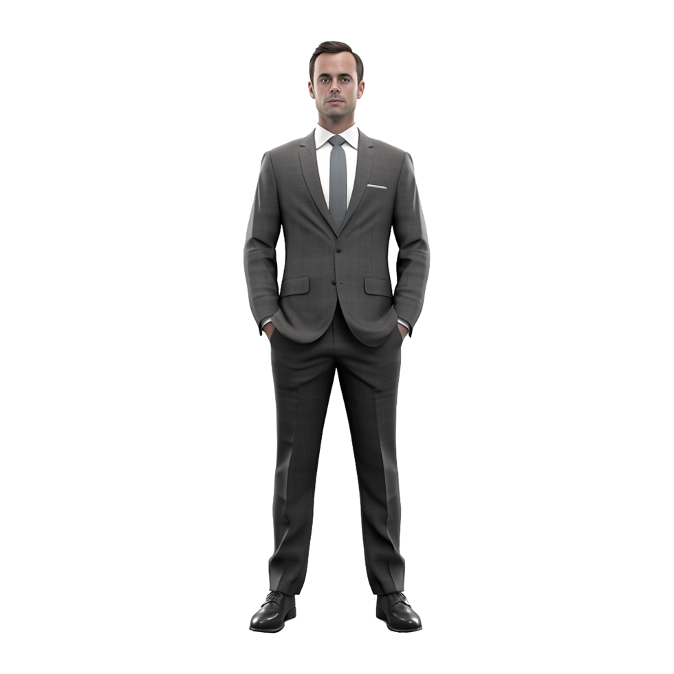 AI generated Businessman isolated on transparent background png