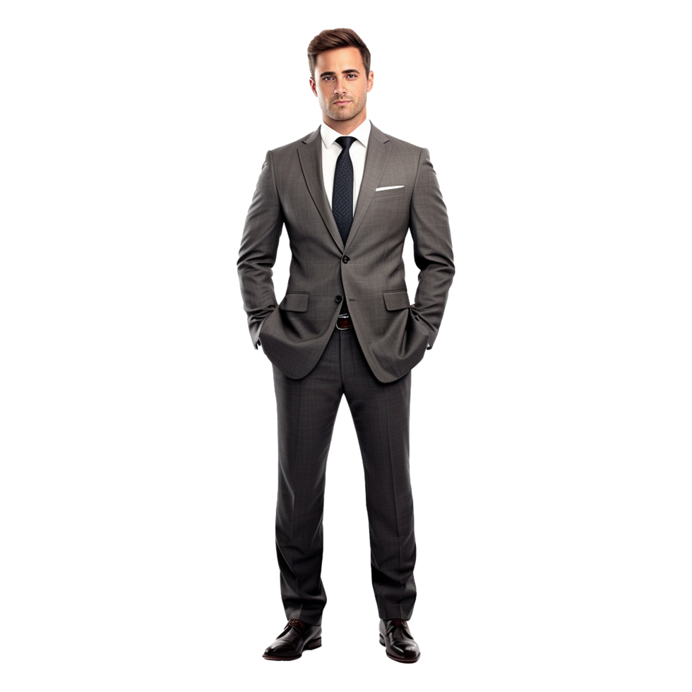 AI generated Businessman isolated on transparent background png