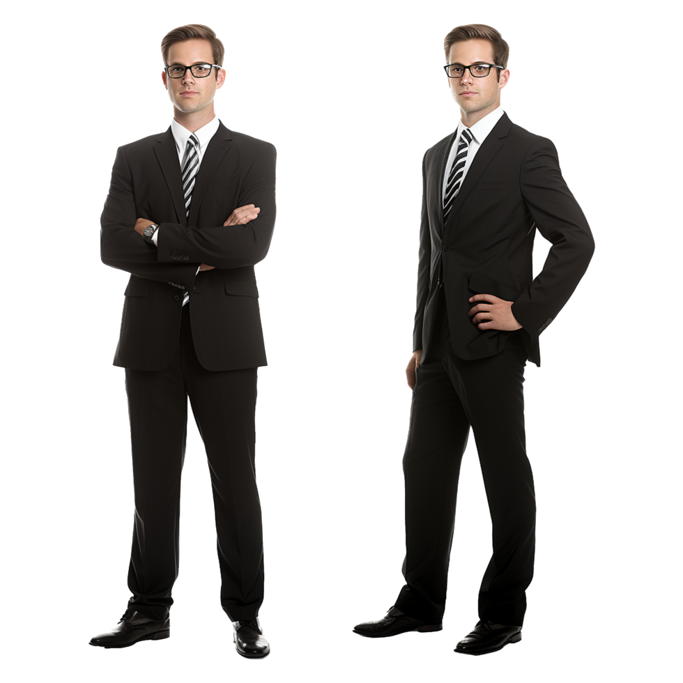 AI generated Businessman isolated on transparent background png