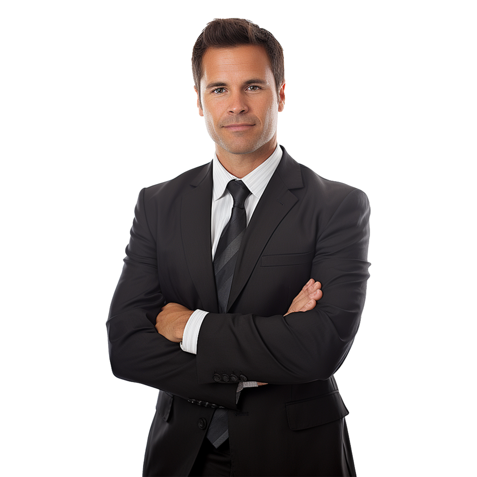 AI generated Businessman isolated on transparent background png