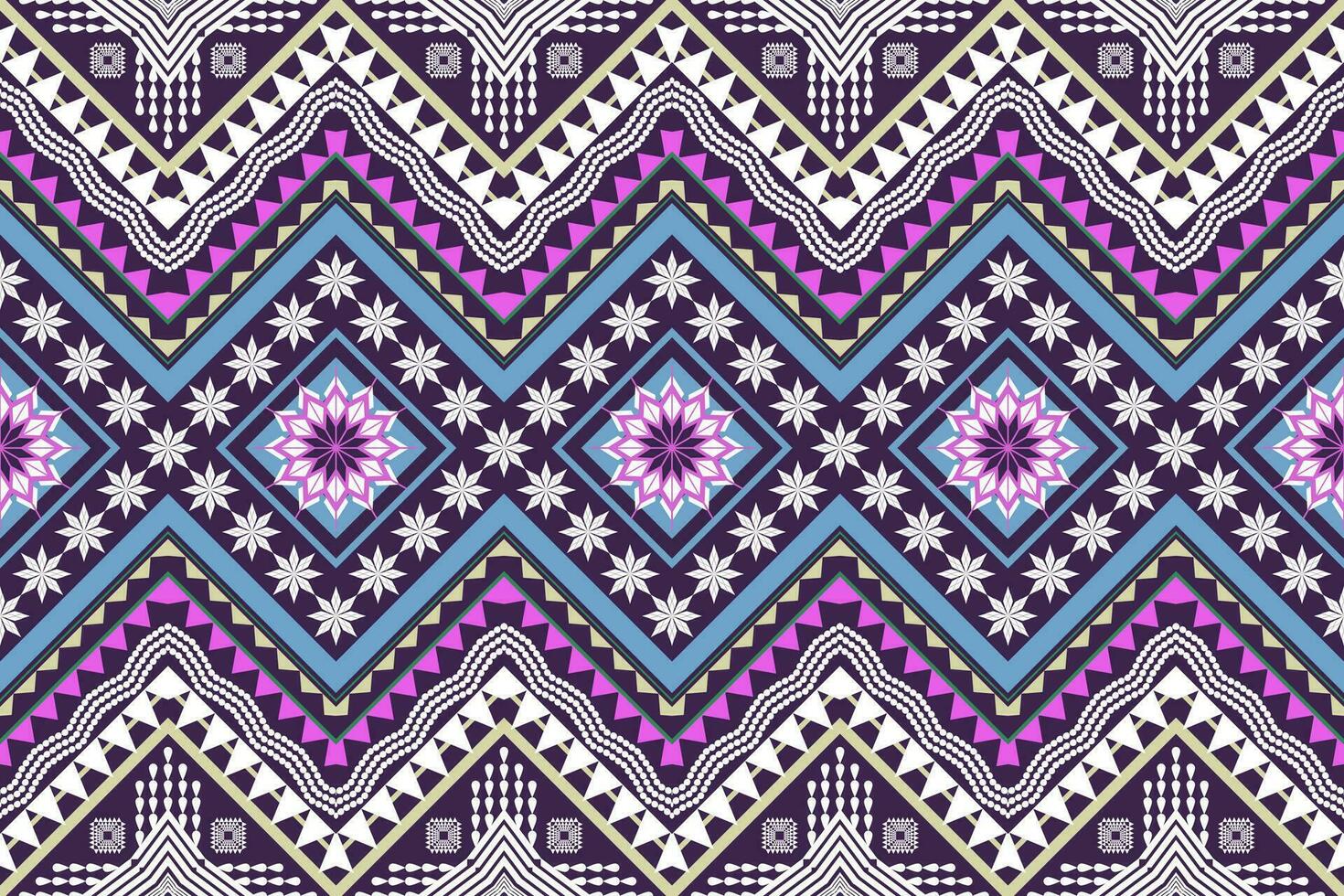 Ethnic Figure aztec embroidery style. Geometric ikat oriental traditional art pattern.Design for ethnic background,wallpaper,fashion,clothing,wrapping,fabric,element,sarong,graphic,vector illustration vector