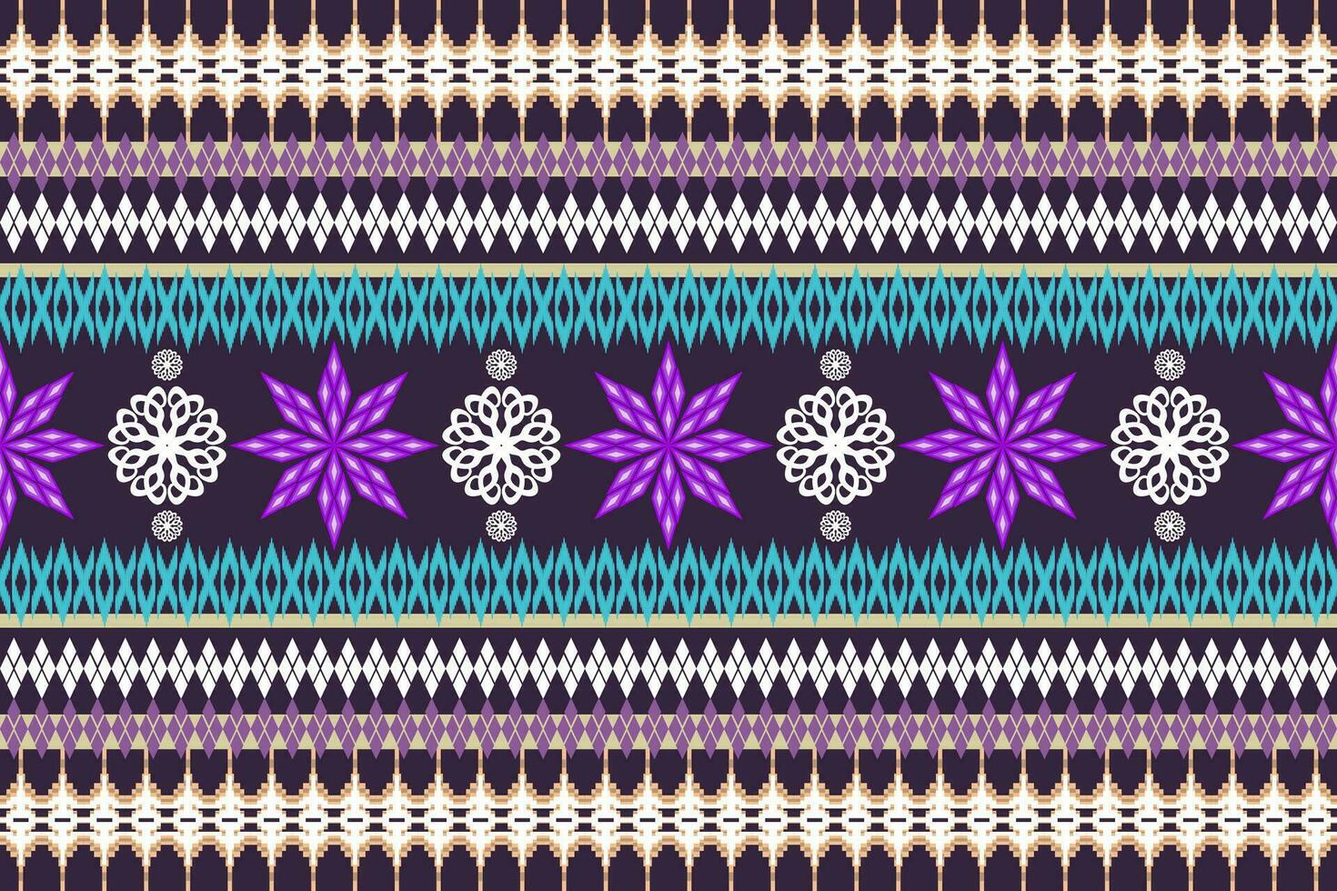 Ethnic Figure aztec embroidery style. Geometric ikat oriental traditional art pattern.Design for ethnic background,wallpaper,fashion,clothing,wrapping,fabric,element,sarong,graphic,vector illustration vector