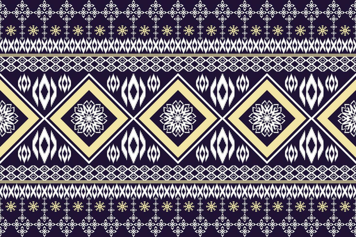 Ethnic Figure aztec embroidery style. Geometric ikat oriental traditional art pattern.Design for ethnic background,wallpaper,fashion,clothing,wrapping,fabric,element,sarong,graphic,vector illustration vector