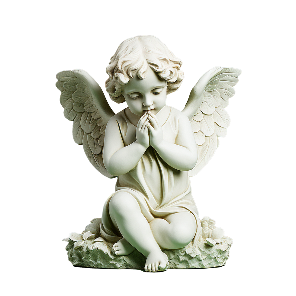 AI generated Angel baby png isolated on transparent background