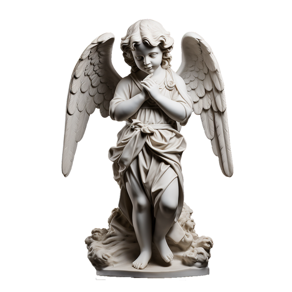 AI generated Angel baby png isolated on transparent background