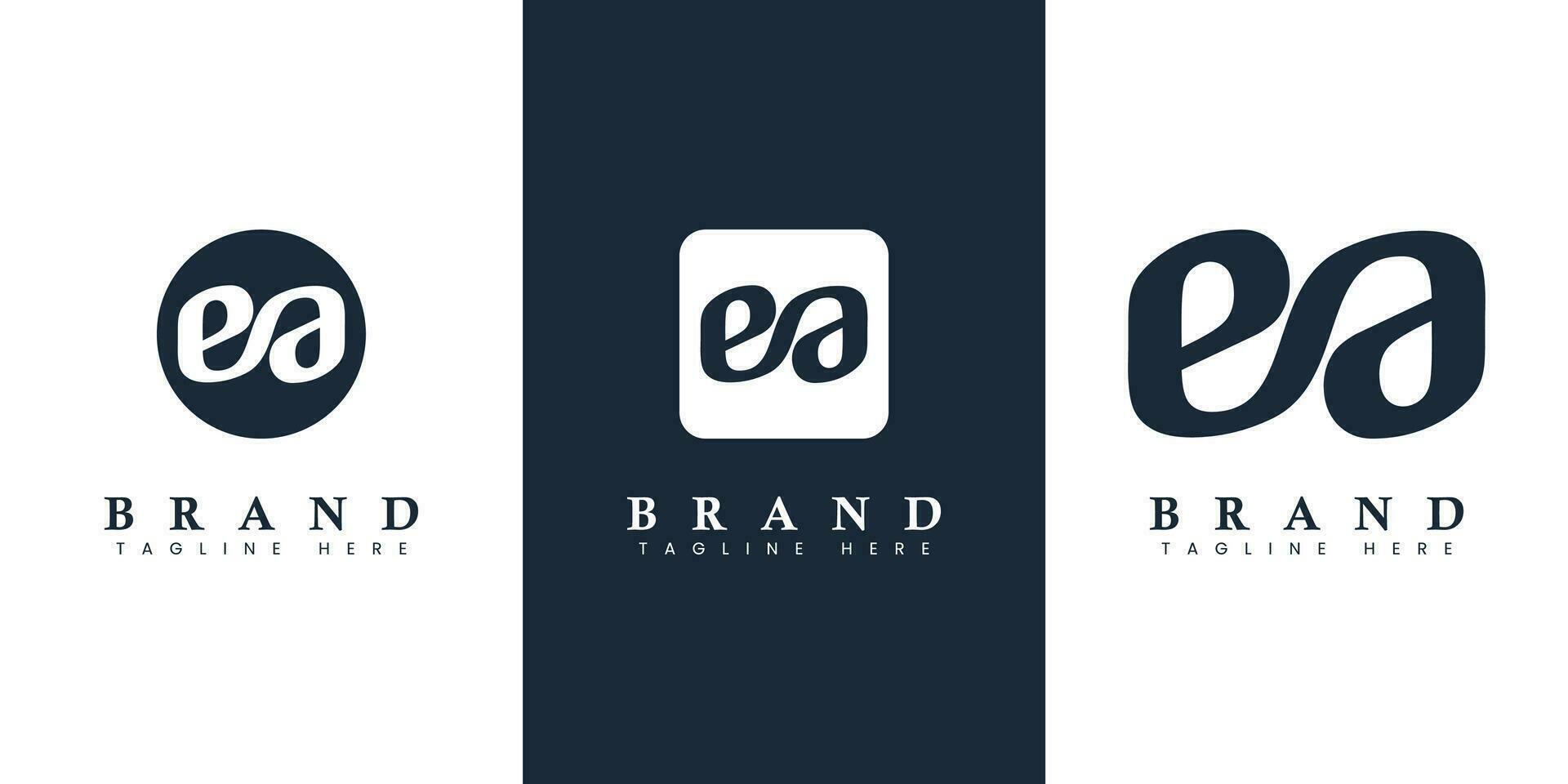 Modern and simple Lowercase EA Letter Logo, suitable for business with EA or AE initials. vector