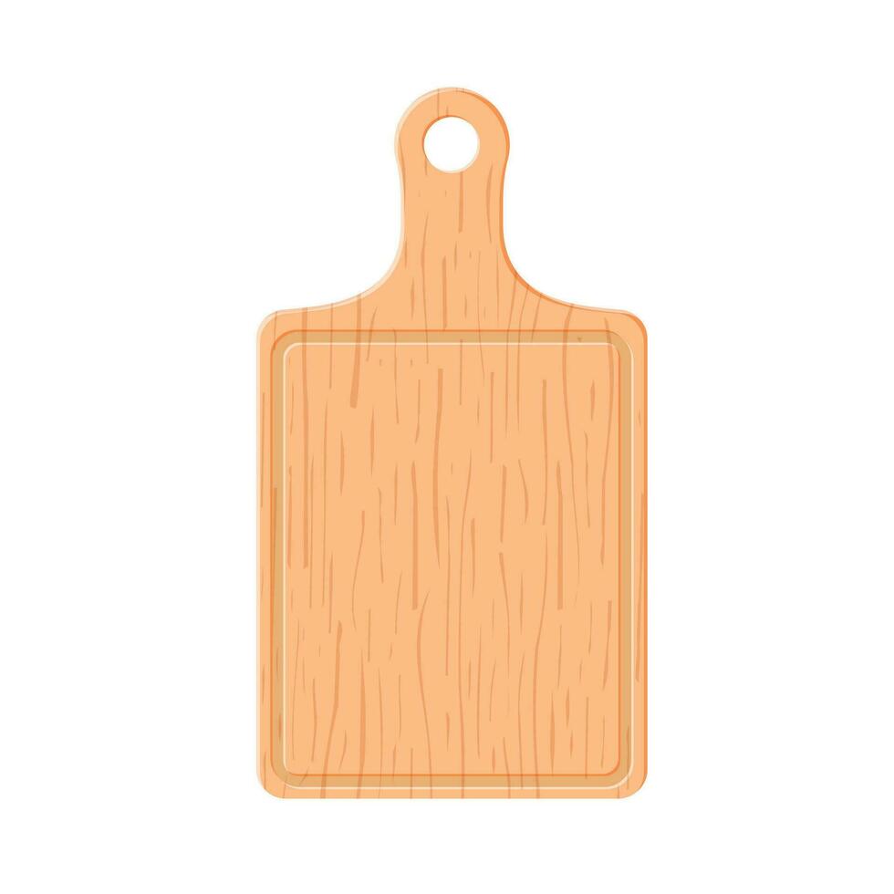 tabla de cortar de madera vector