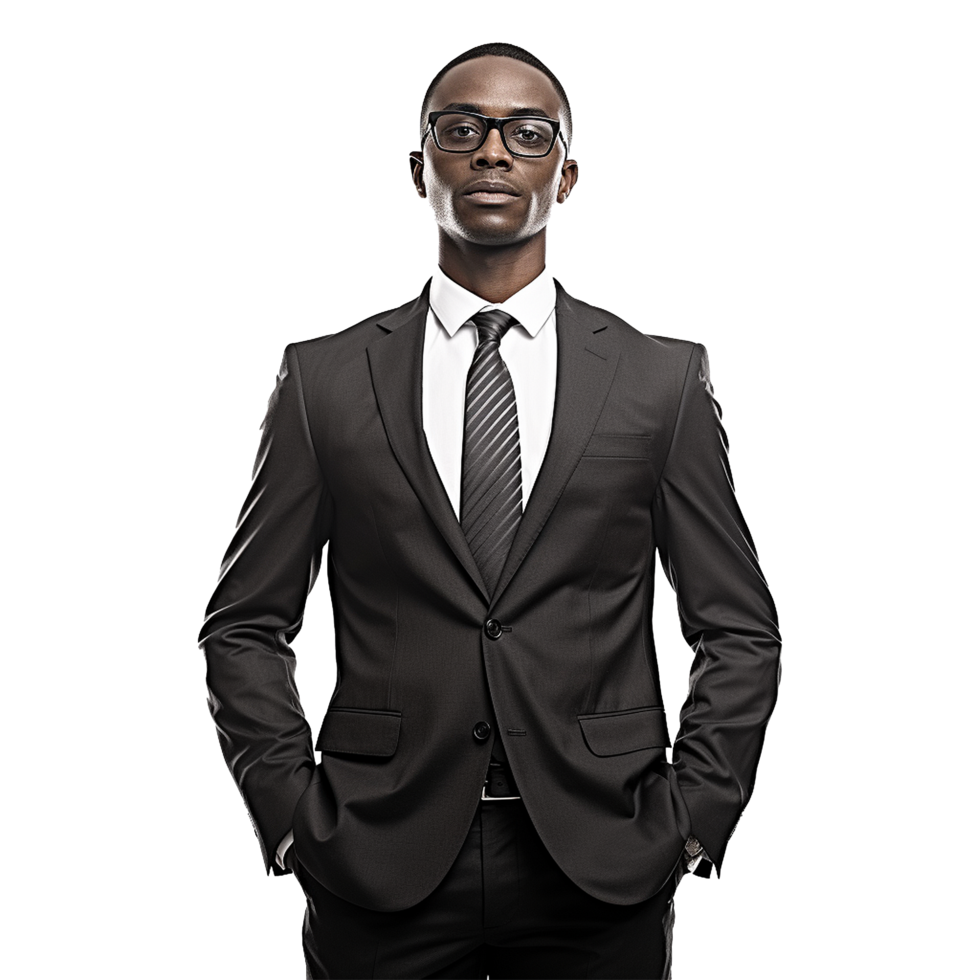 AI generated Businessman isolated on transparent background png