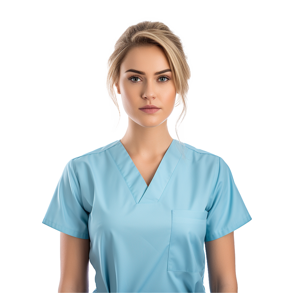 AI generated Female nurse png isolated on transparent background