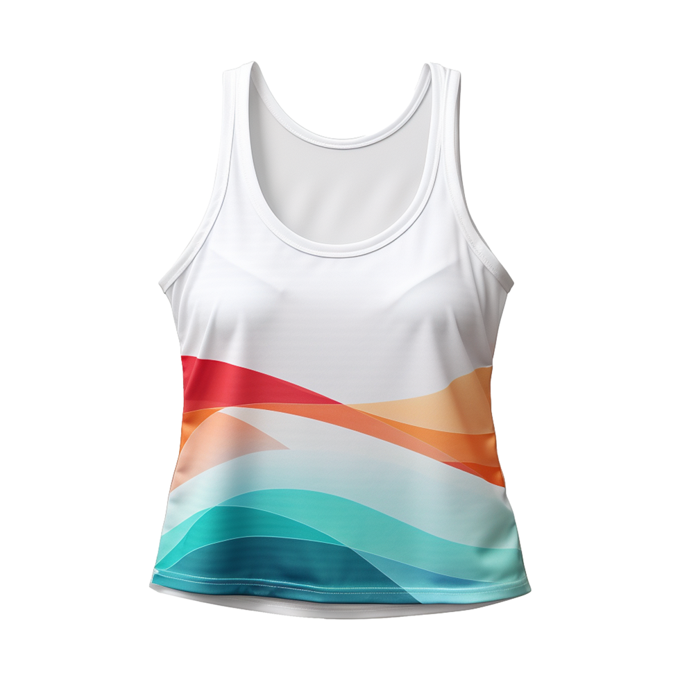 AI generated Women's sports top isolated on transparent background png