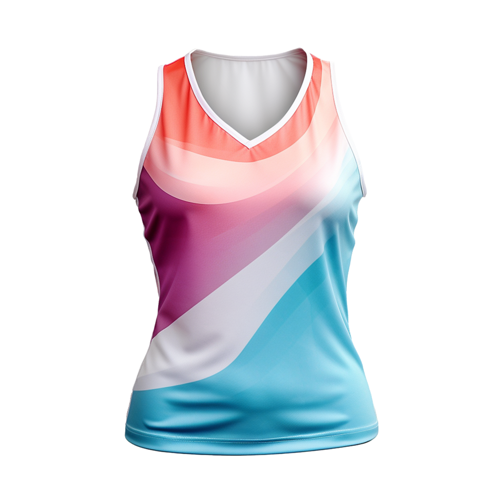 AI generated Women's sports top isolated on transparent background png