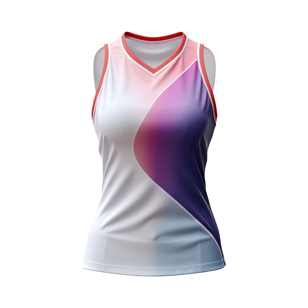 AI generated Women's sports top isolated on transparent background png