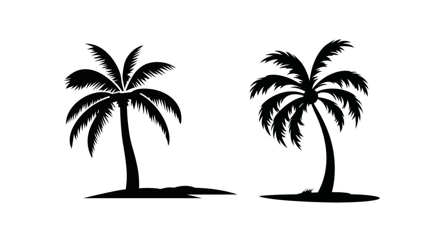 Island Paradise Silhouette Bundle vector