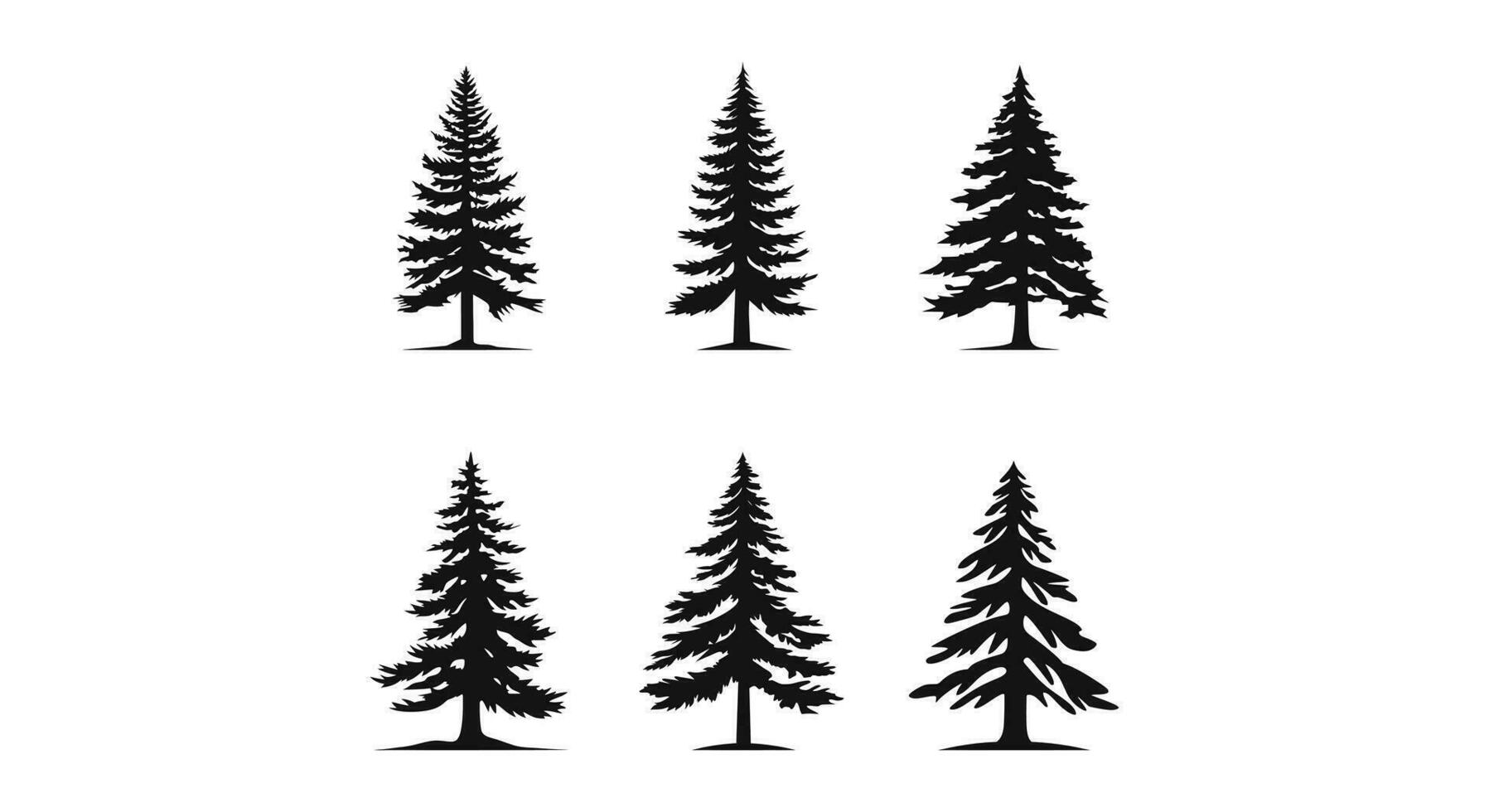 Forest Whispers  Pine Vector Bundle