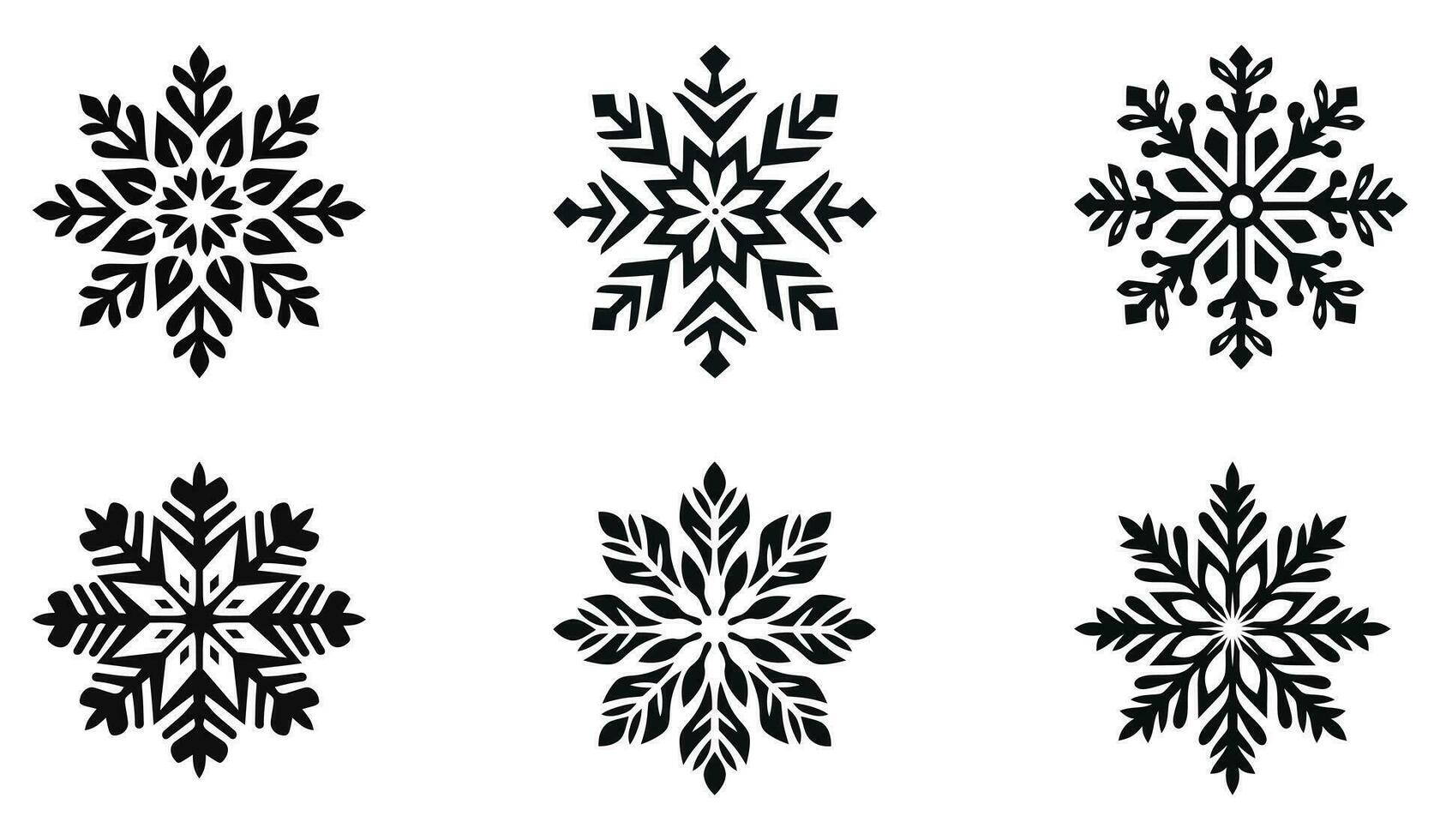 Frozen Whirlwind Silhouette Collection vector