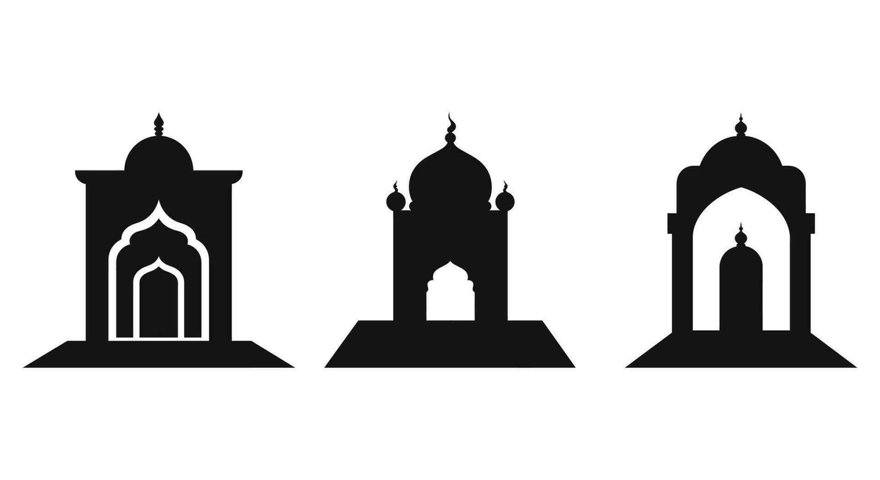 Islamic Heritage Outline Graphics vector