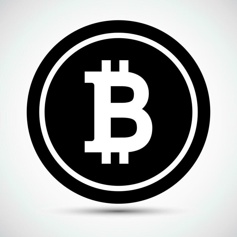 Bitcoin Icon Symbol Sign Isolate on White Background,Vector Illustration EPS.10 vector