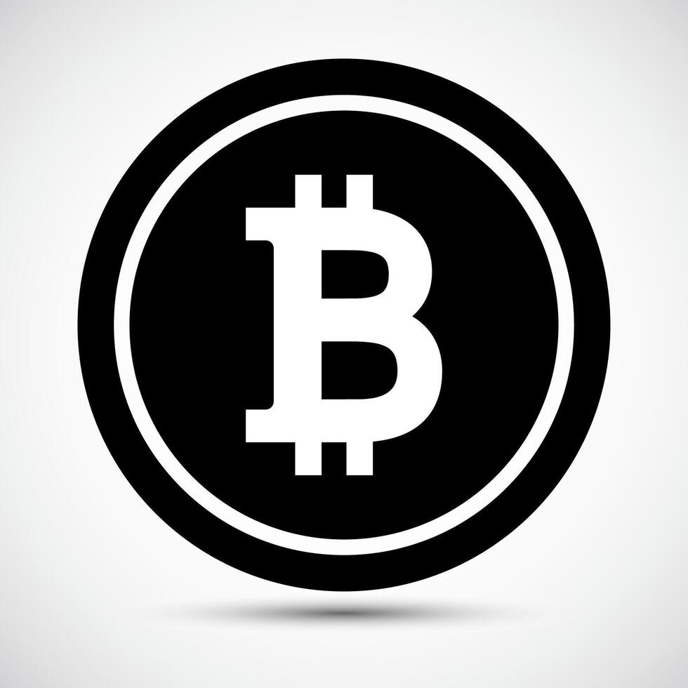 Bitcoin Icon Symbol Sign Isolate on White Background,Vector Illustration EPS.10 vector