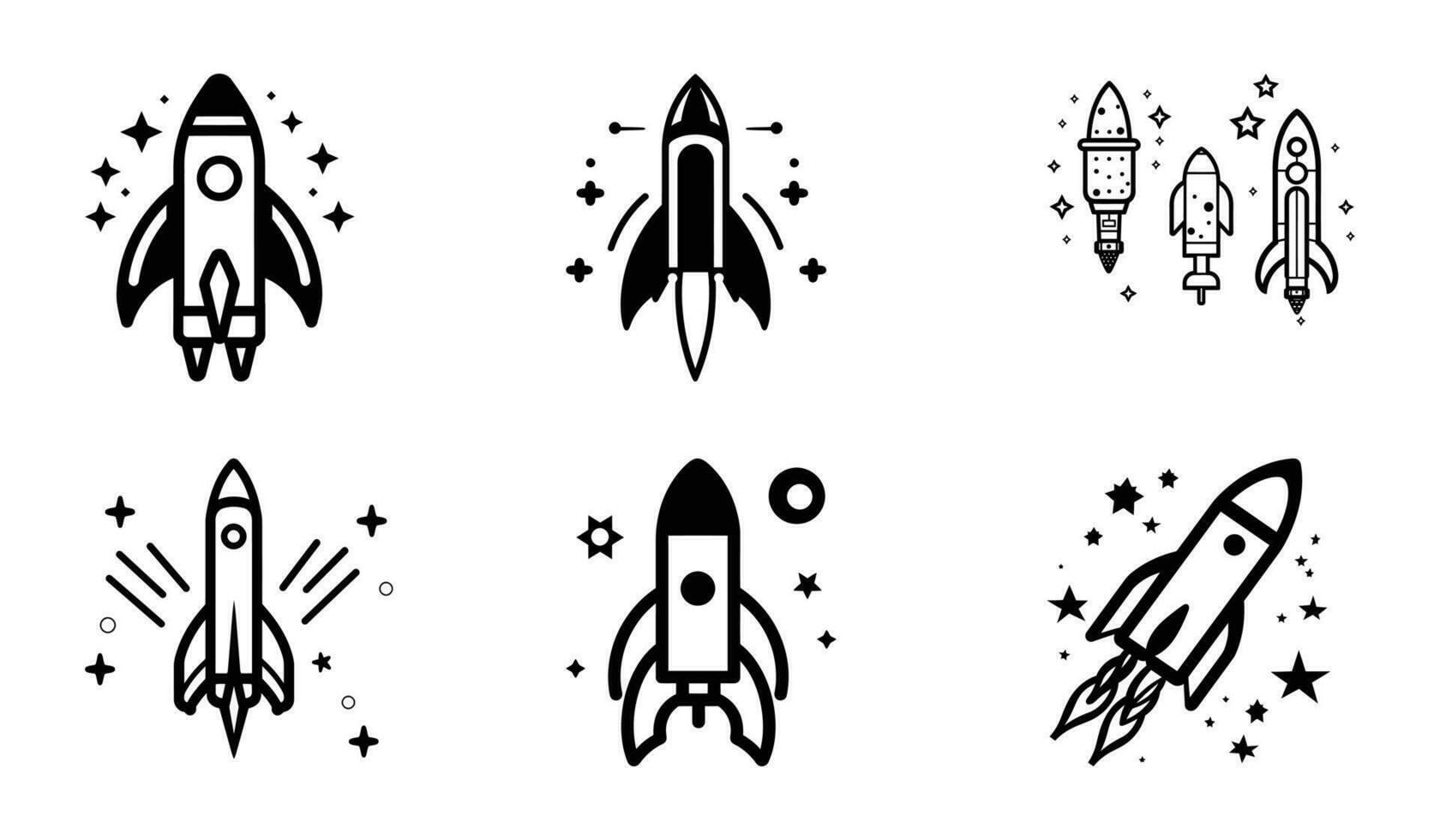 Cosmic Propel Silhouette Kit vector