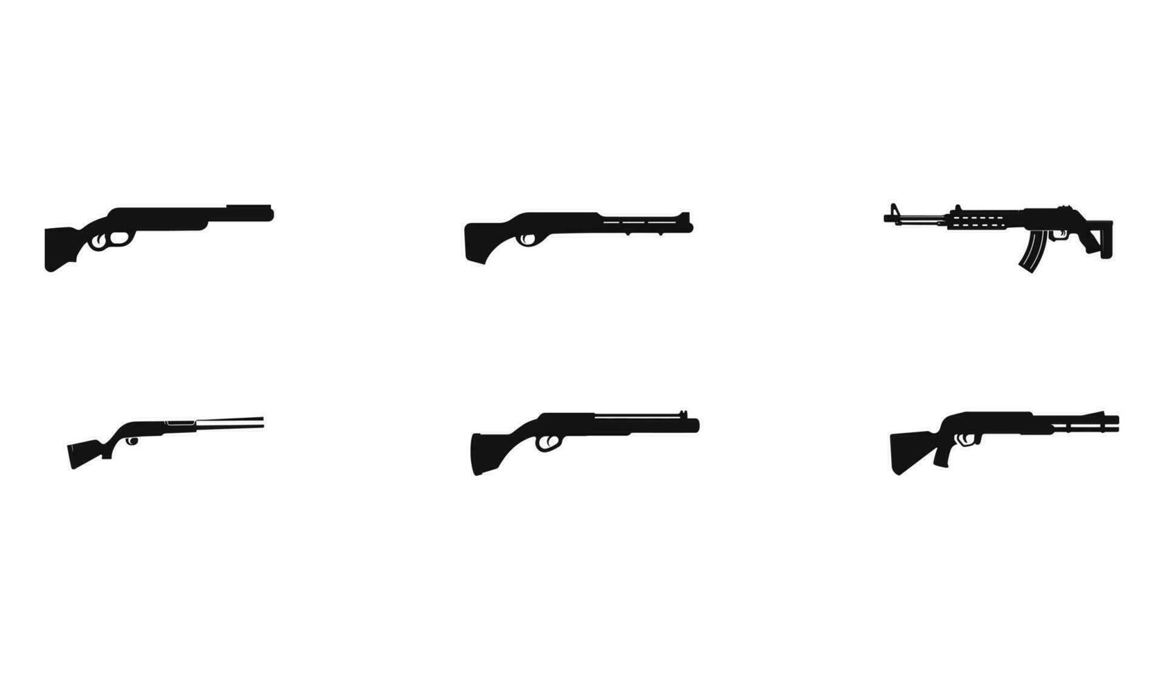 Hunting Shotgun Graphics Collection vector