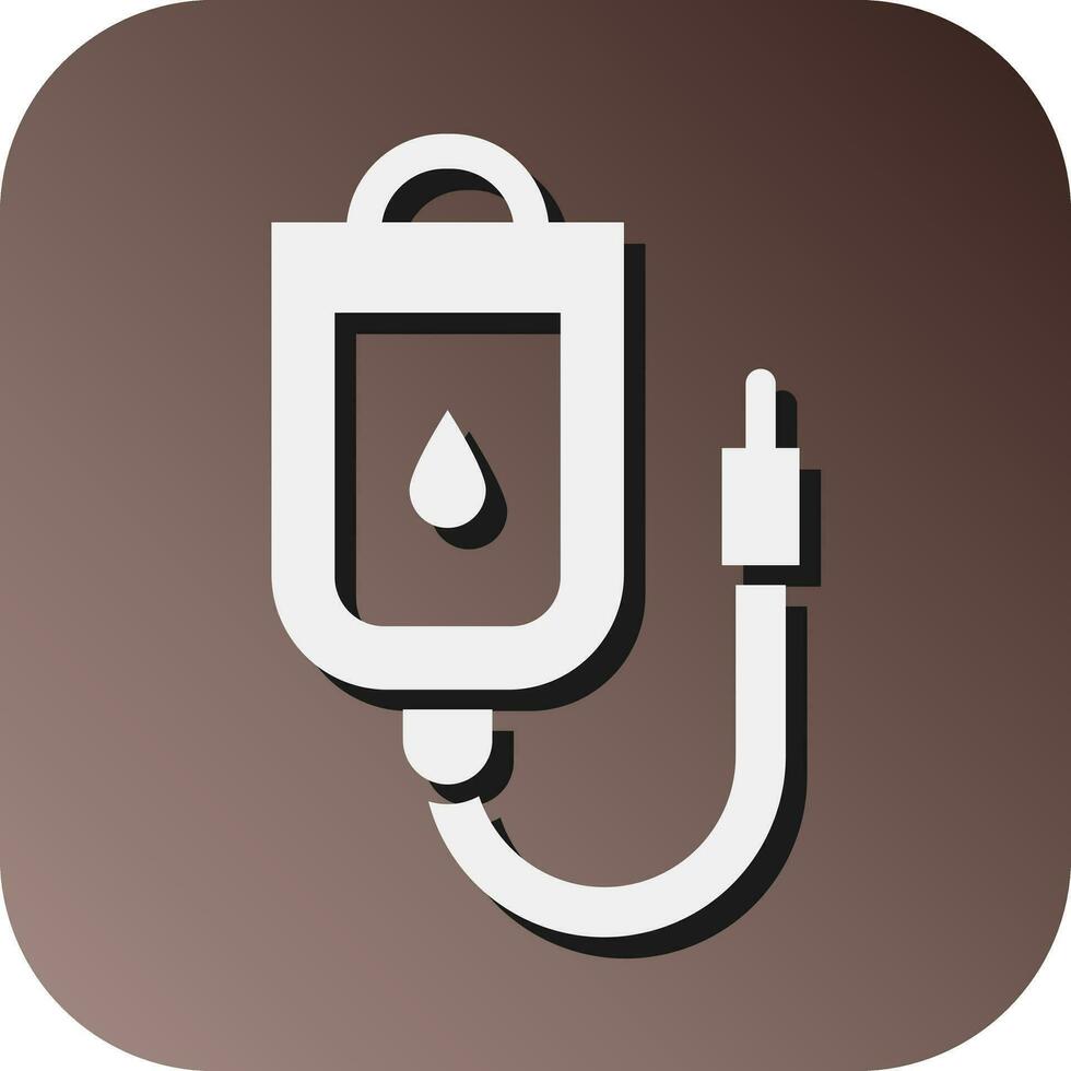 Transfusion Vector Glyph Gradient Background Icon For Personal And Commercial Use.