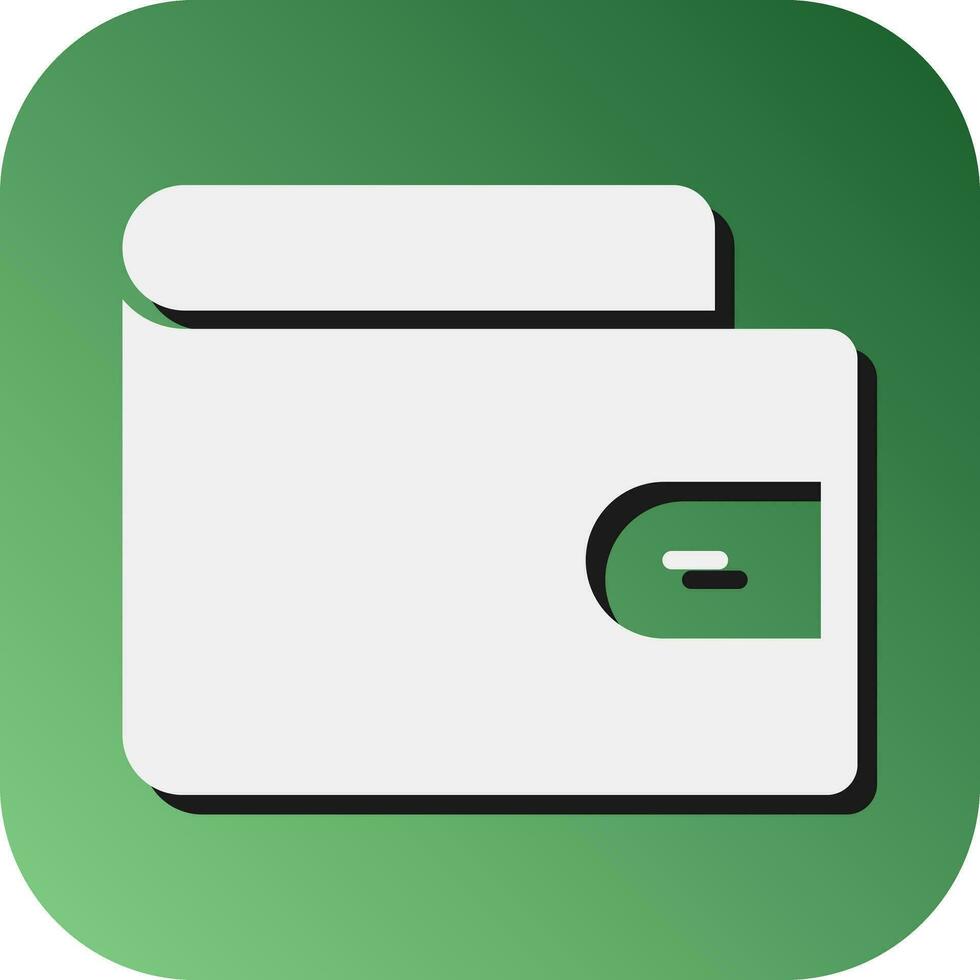 Wallet Vector Glyph Gradient Background Icon For Personal And Commercial Use.