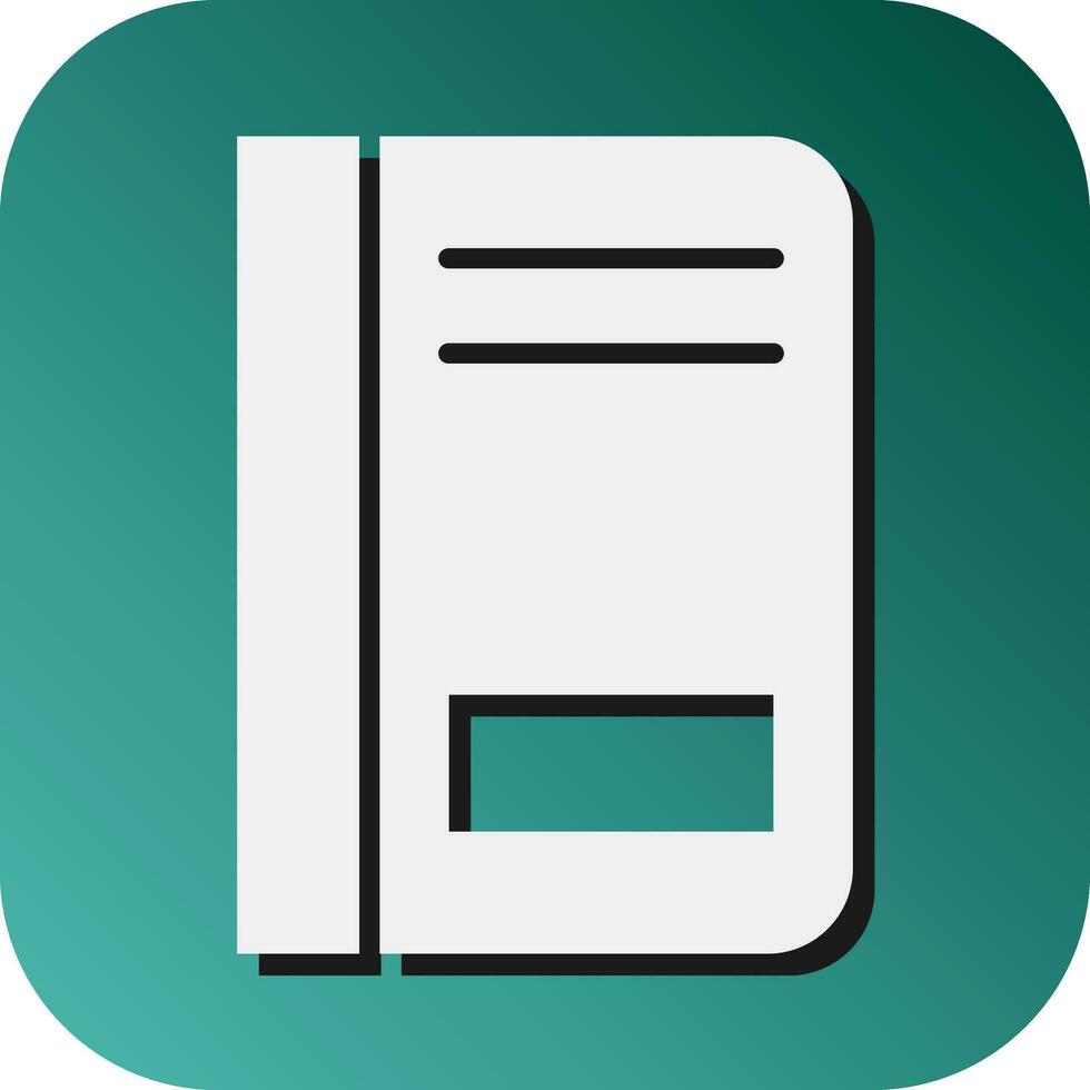 Notebook Vector Glyph Gradient Background Icon For Personal And Commercial Use.