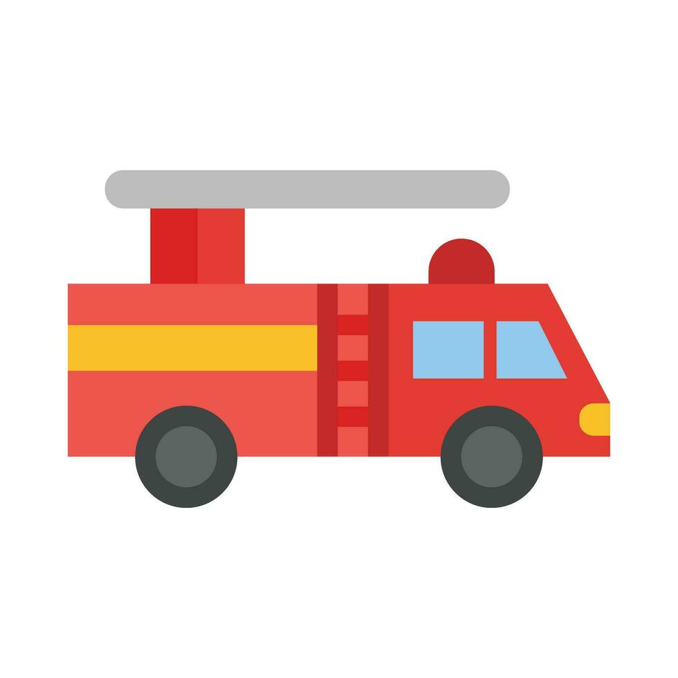 Fire Brigade Vector Flat Icon For Personal And Commercial Use.