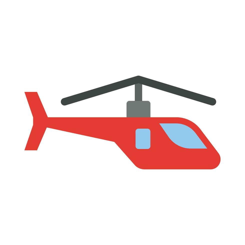 helicóptero vector plano icono para personal y comercial usar.
