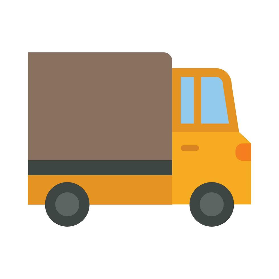 Truck Vector Flat Icon For Personal And Commercial Use.