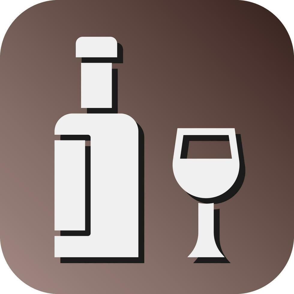 Alcohol Vector Glyph Gradient Background Icon For Personal And Commercial Use.