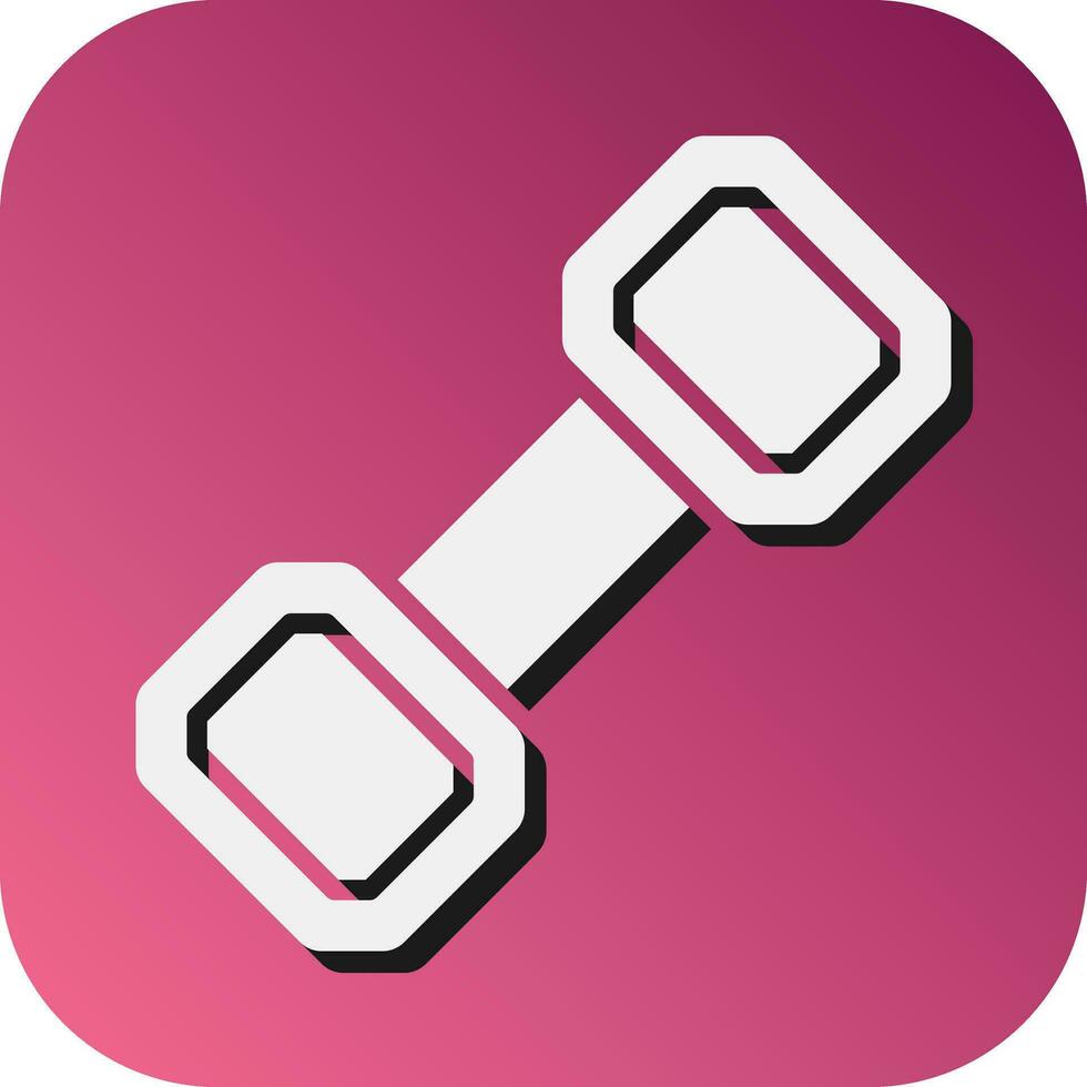 Dumbbell Vector Glyph Gradient Background Icon For Personal And Commercial Use.