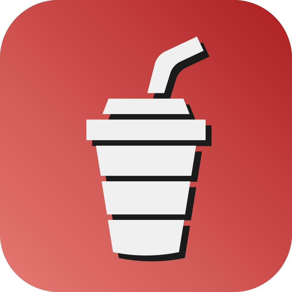 Soda Vector Glyph Gradient Background Icon For Personal And Commercial Use.