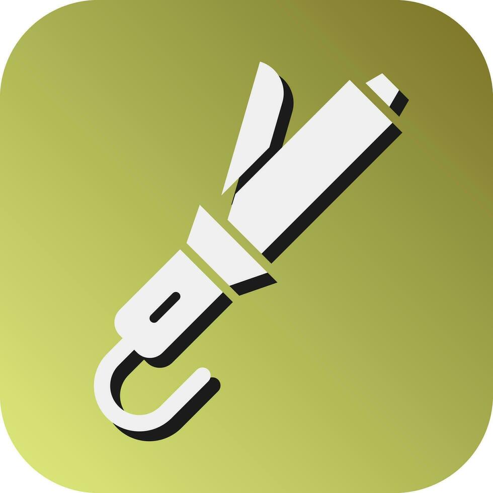 Curler Vector Glyph Gradient Background Icon For Personal And Commercial Use.