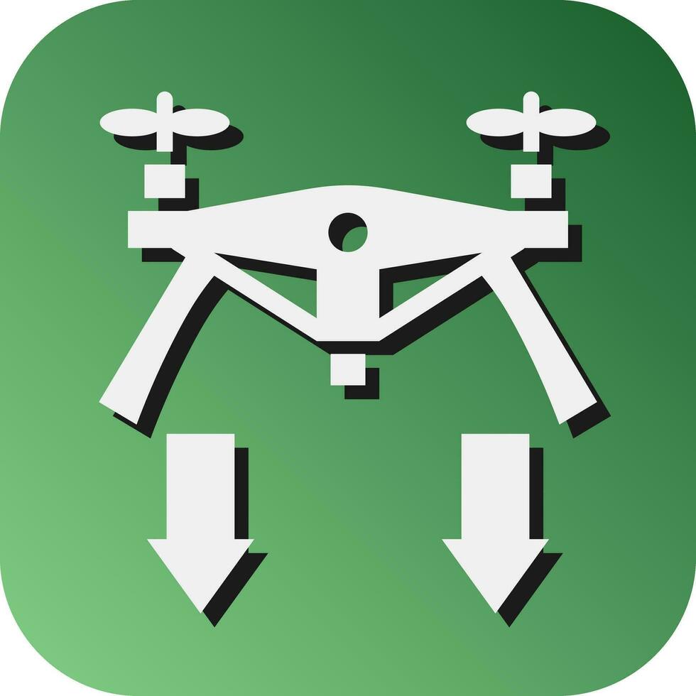 Landing Vector Glyph Gradient Background Icon For Personal And Commercial Use.