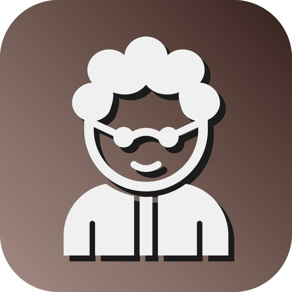 Grandmother Vector Glyph Gradient Background Icon For Personal And Commercial Use.