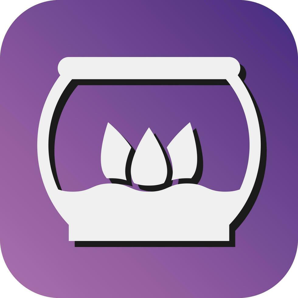 Florarium Vector Glyph Gradient Background Icon For Personal And Commercial Use.