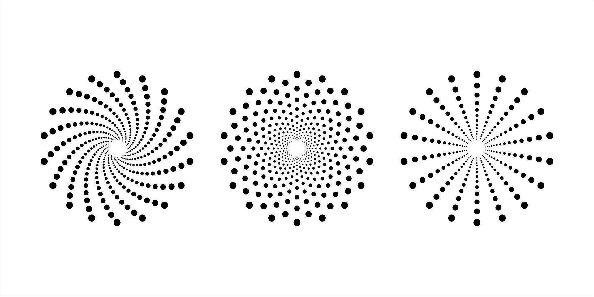 circle dot pattern vector