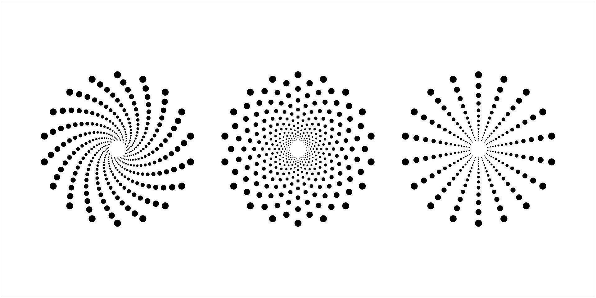 circle dot pattern vector