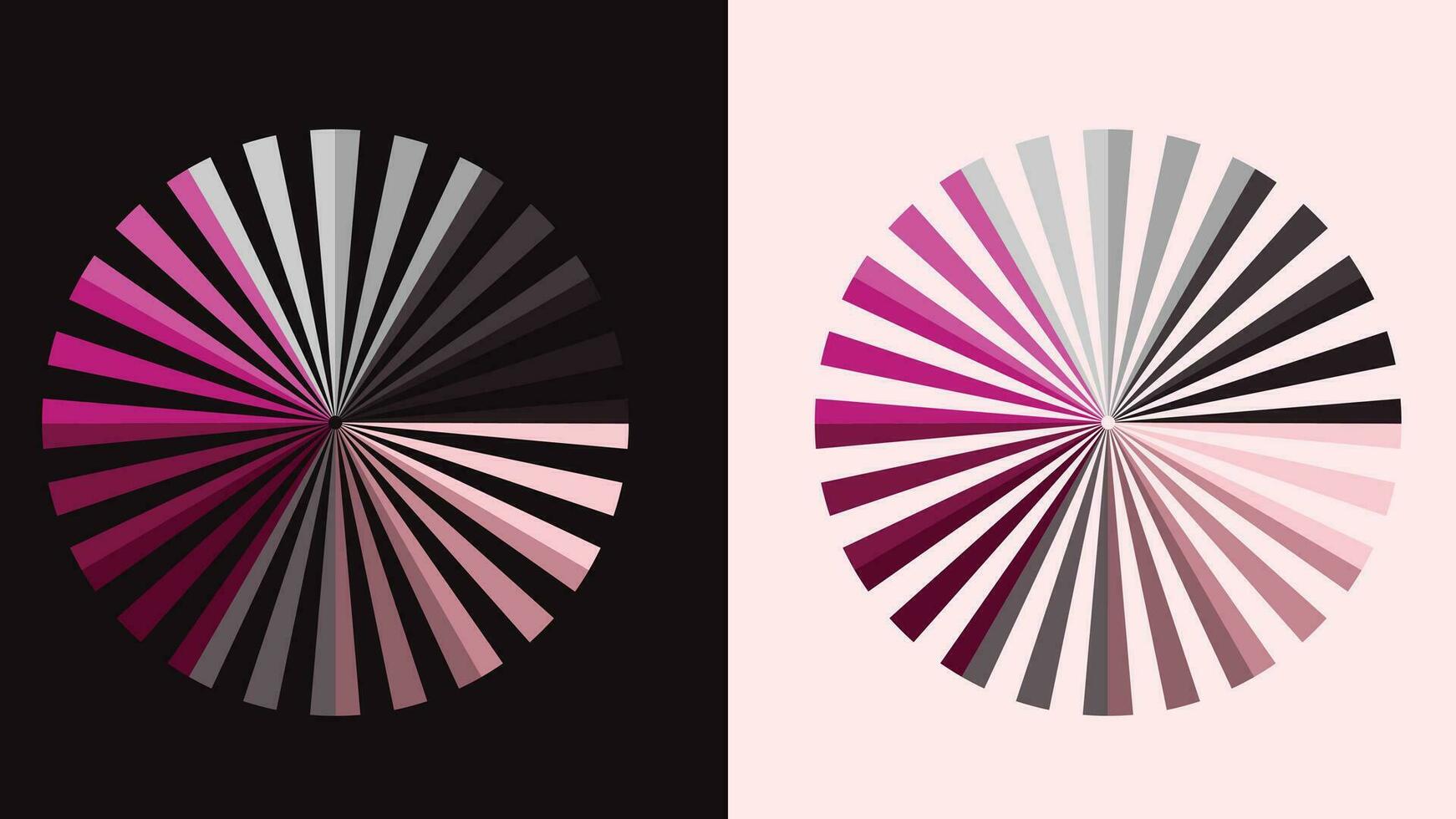 Abstarct spiral twisted dotted round vortex style purple color background vector