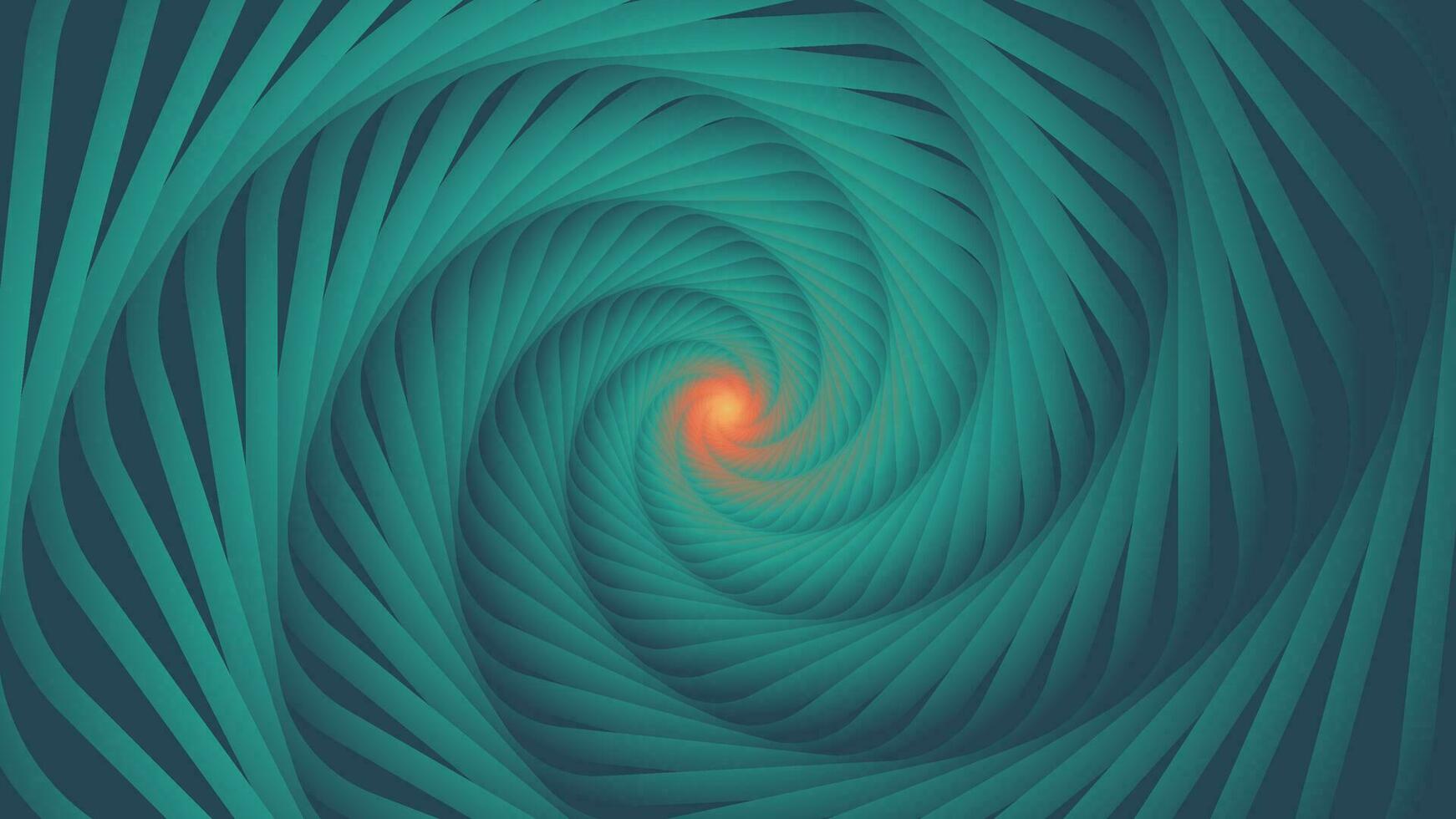 Abstract spiral spinning vortex flower background. vector