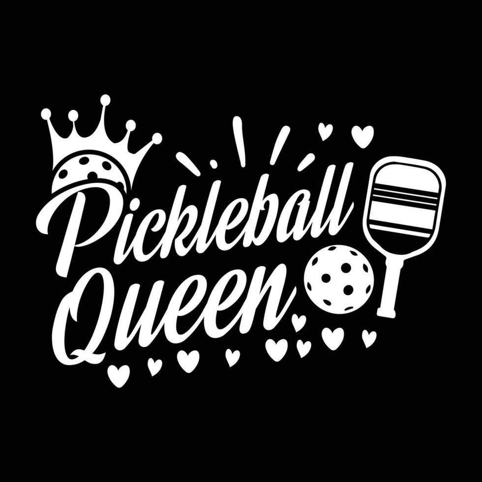 Pickleball quote typography t-shirt design illustrator vector