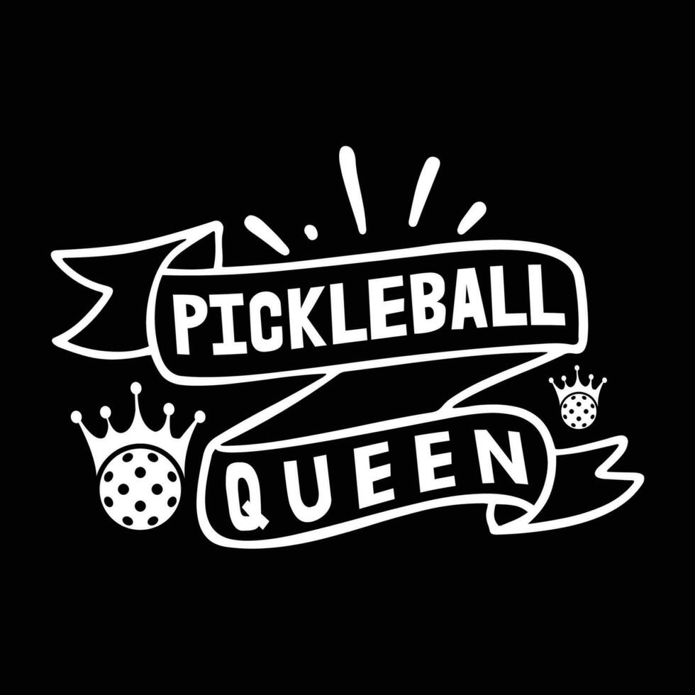 pickleball citar tipografía camiseta diseño ilustrador vector