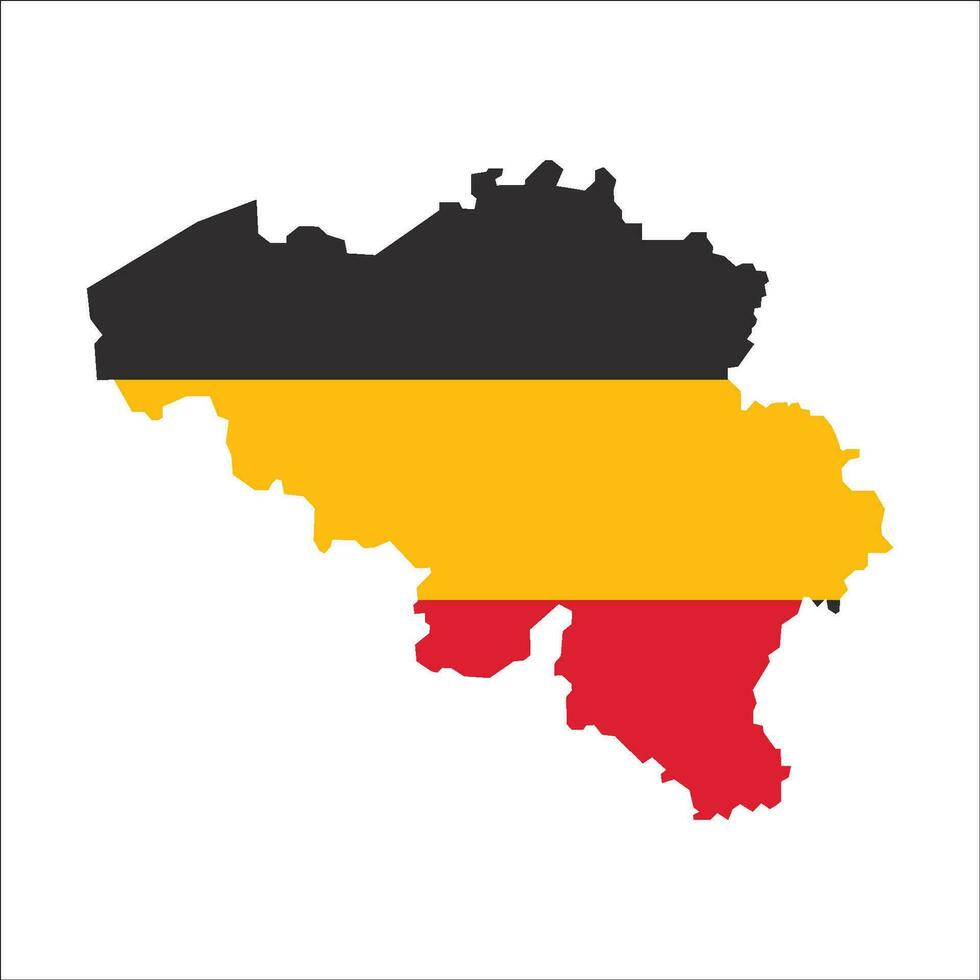 belgium map icon vector template