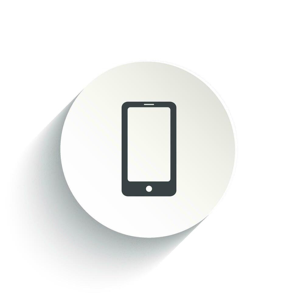 Handphone icon isolated on white background. vector