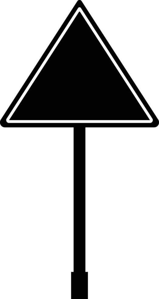 road sign icon in flat isolated on Mockup template for a text. Highway traffic blank plate Road sign in realistic style danger blank warning empty signs. vector for apps web