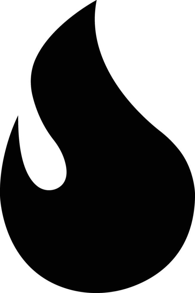 Fire icon in flat style. Fire flame symbol isolated on Bonfire silhouette logotype. Emergency Related Contains such Automated external defibrillator, Siren vector apps website