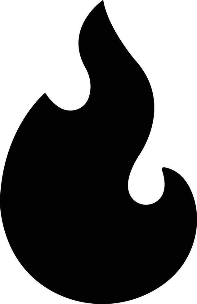 Fire icon in flat style. Fire flame symbol isolated on Bonfire silhouette logotype. Emergency Related Contains such Automated external defibrillator, Siren vector apps website