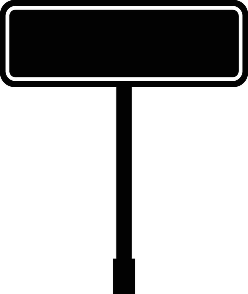 road sign icon in flat isolated on Mockup template for a text. Highway traffic blank plate Road sign in realistic style danger blank warning empty signs. vector for apps web