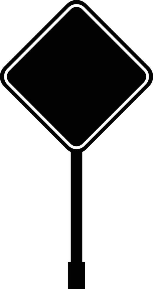 road sign icon in flat isolated on Mockup template for a text. Highway traffic blank plate Road sign in realistic style danger blank warning empty signs. vector for apps web